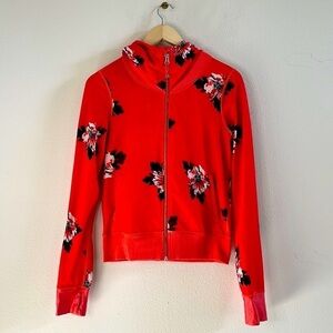 Lululemon Namaskar Hoodie Atomic Flower Parfait Pink Atomic Red size 4